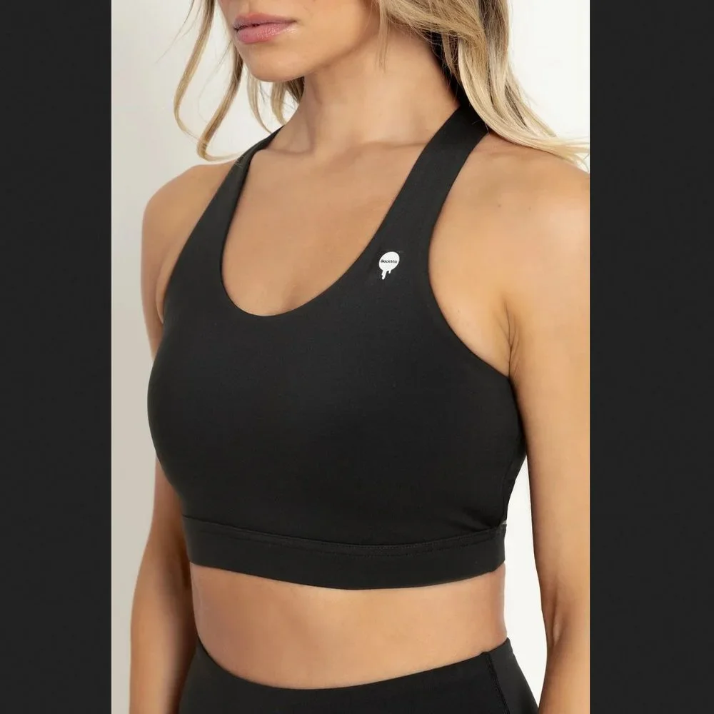 NWT Blackmilk Power Up Cut Out Crop Sports Bra - Picture 3 of 3